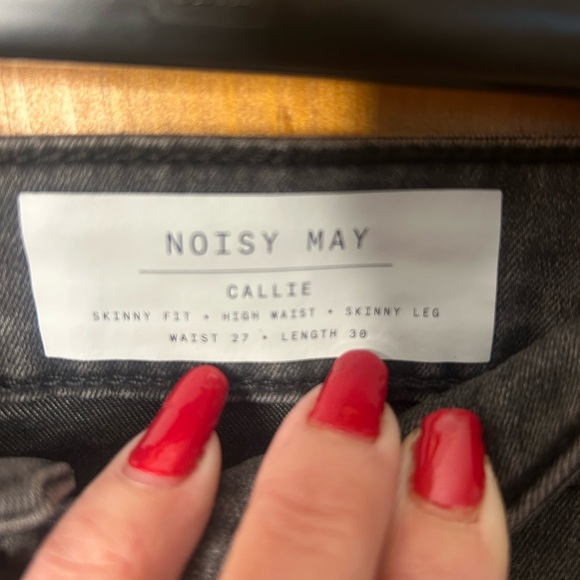 Gorgeous Noisy may Gray Skinny Jeans Sleek Fit❤️27 - Picture 6 of 10